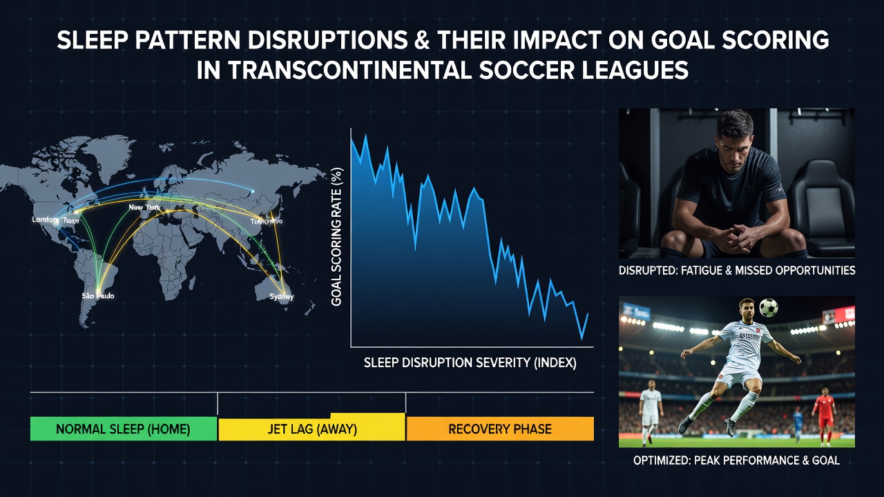 Data visualization of goal scoring rates before and after long-distance travel in soccer leagues
